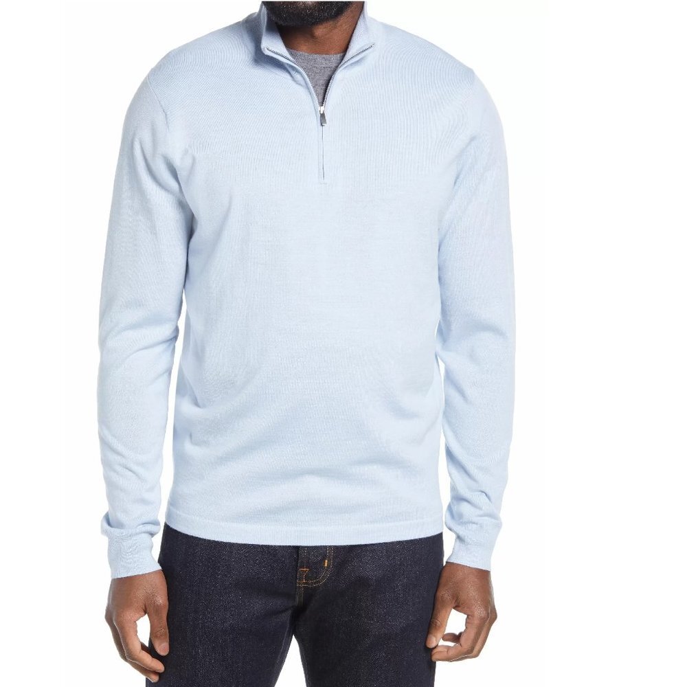 Nordstrom Men's Shop Tech-Smart Coolmax Quarter Zip Pullover